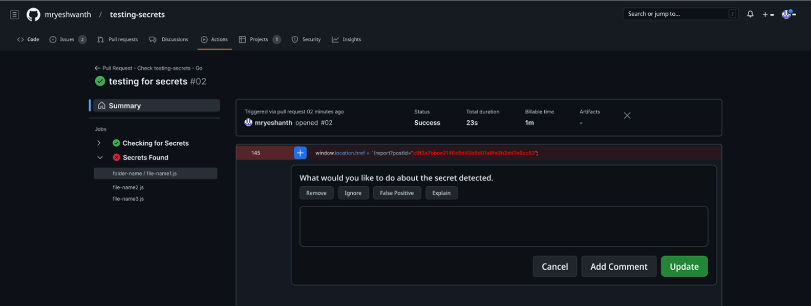PR Check Flow Inline Detection 3