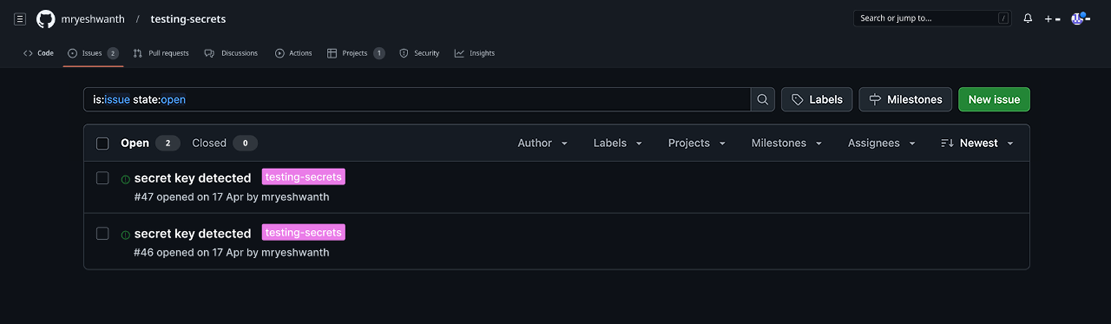 PR Check Flow Issue Creation 2
