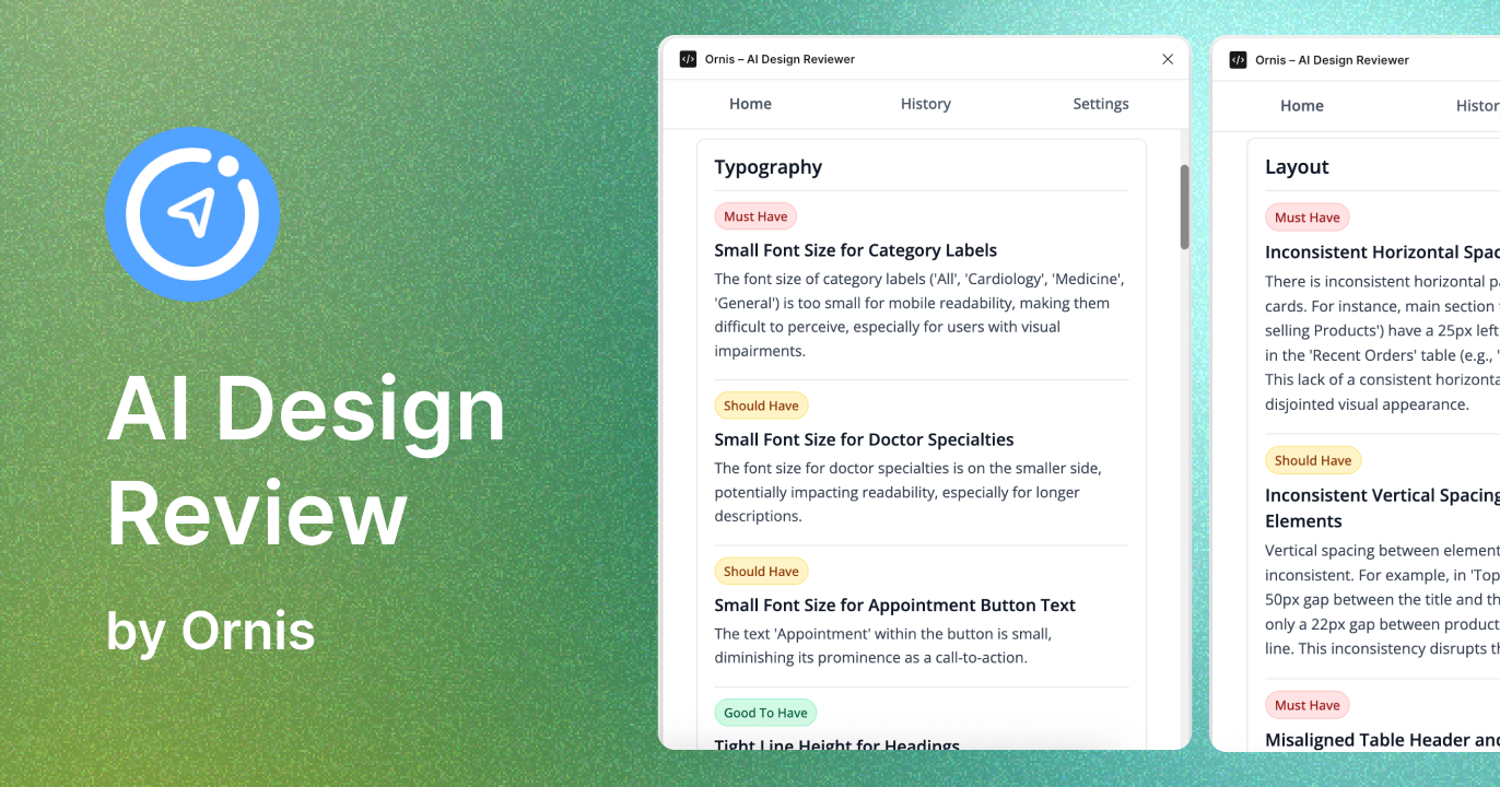 Ornis - AI Design Review for Figma